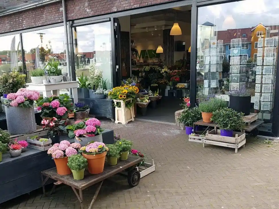 De winkel van MASH aan de kleurrijke Reitdiephaven in Groningen